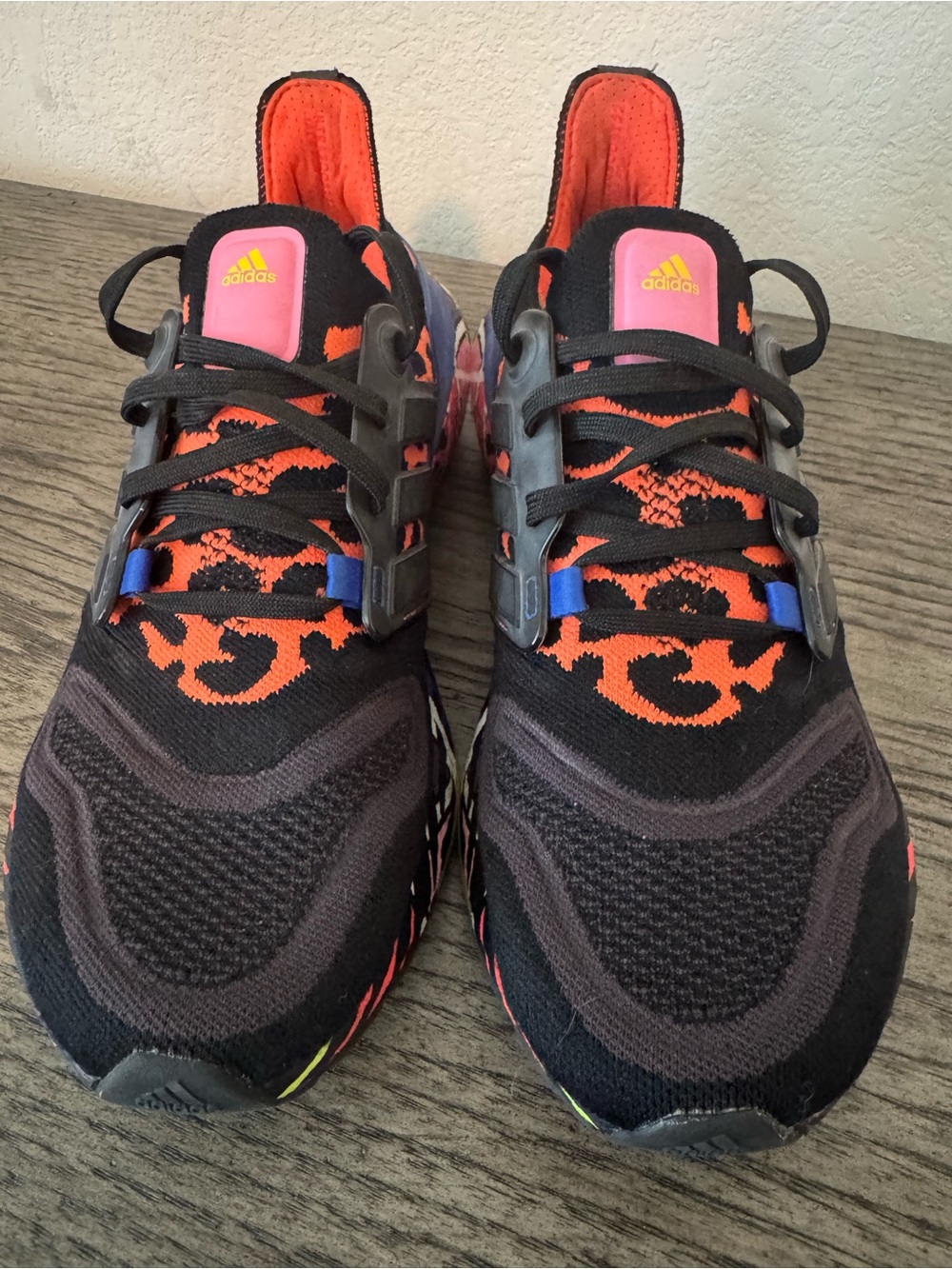 Adidas Ultraboost 22 Rich Mnisi Athletic Sneakers – Black & Orange Accent - Picture 3 of 6
